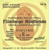 Nürnberger Künstler Violine E Stahl